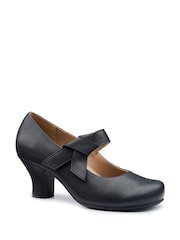 Hotter Black Wide Fit Paso Touch Fastening Shoes - Image 2 of 4