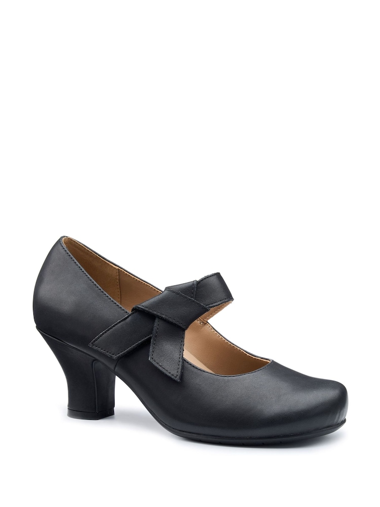 Hotter Black Wide Fit Paso Touch Fastening Shoes - Image 2 of 4 Hotter Black Wide Fit Paso Touch Fastening Shoes - Image 2 of 4