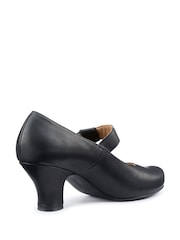 Hotter Black Wide Fit Paso Touch Fastening Shoes - Image 3 of 4
