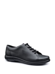 Hotter Black Wide  Fit Dew II Lace-Up Shoes - Image 2 of 5