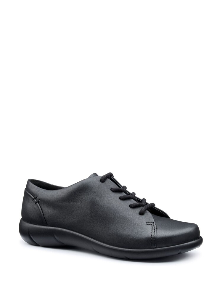 Hotter Black Wide  Fit Dew II Lace-Up Shoes - Image 2 of 5