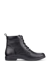 Hotter Black Regular Fit Surrey II Lace-Up/Zip Boots - Image 1 of 4
