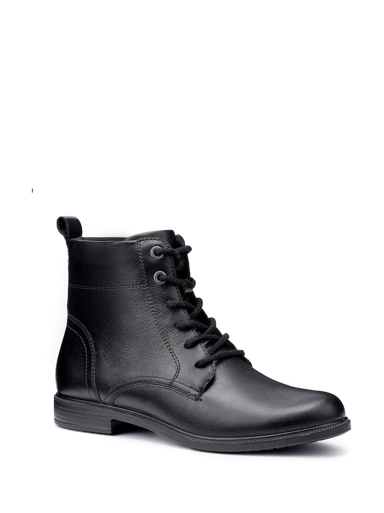Hotter Black Regular Fit Surrey II Lace-Up/Zip Boots - Image 2 of 4 Hotter Black Regular Fit Surrey II Lace-Up/Zip Boots - Image 2 of 4