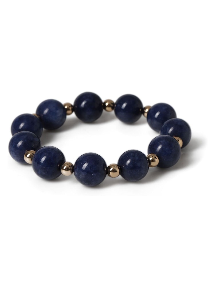 Aela blå perlearmbånd - Bilde 3 av 3