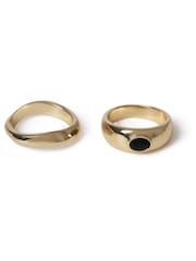 Aela Metal Multipack Black Ring - Image 2 of 2