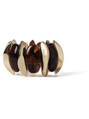 Aela Resin Stretch Brown Bracelet - Image 3 of 3