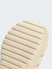 adidas White Adilette Platform Sandals - Image 4 of 4