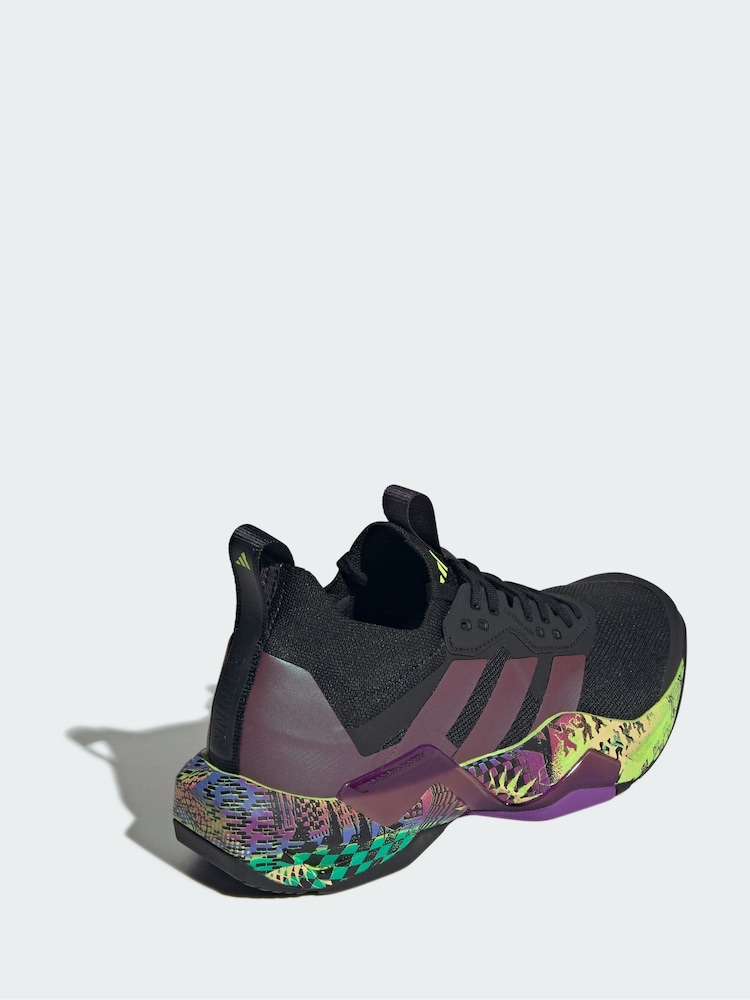 adidas Black x Jeremy Scott Rapidmove ADV 2 Trainers - Image 2 of 4 adidas Black x Jeremy Scott Rapidmove ADV 2 Trainers - Image 2 of 4