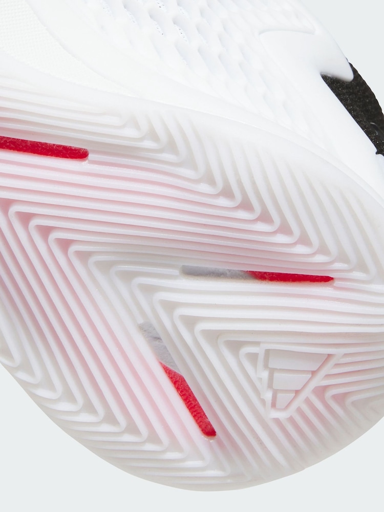 adidas White Anthony Edwards 1 Low Trainers - Image 4 of 4