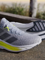 adidas Grey Adistar 4 Running Shoes - Image 9 of 12