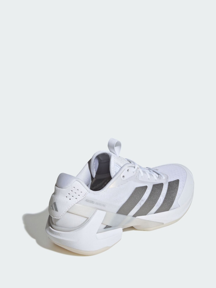 adidas White adizero Ubersonic 5 Tennis Shoes - Image 2 of 4