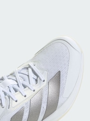 adidas White adizero Ubersonic 5 Tennis Shoes - Image 3 of 4