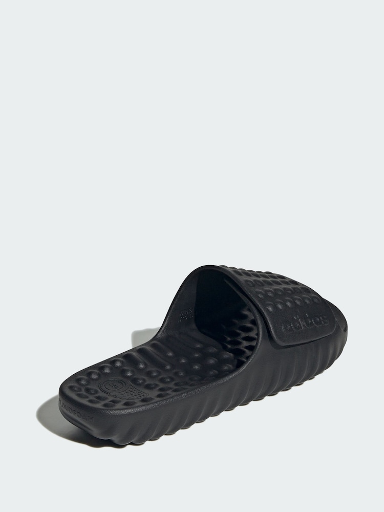 adidas Black Adissage 360rec Slides - Image 1 of 4