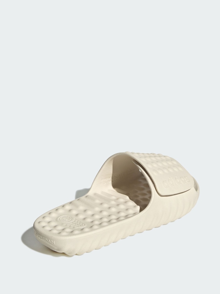 Adidas White Adissage 360rec Slider - Image 2 of 4