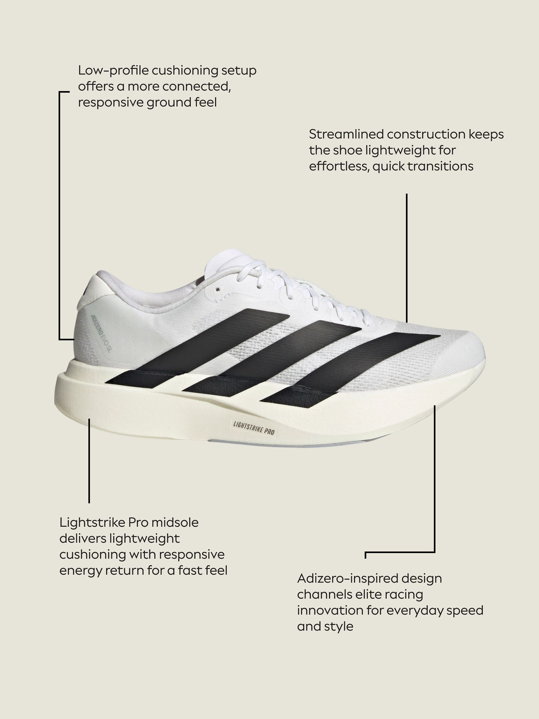 Buy adidas White Adizero EVO SL Shoes from Next Singapore