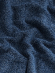 Navy Blue Fleece Zip Through Hoodie - Image 8 of 9