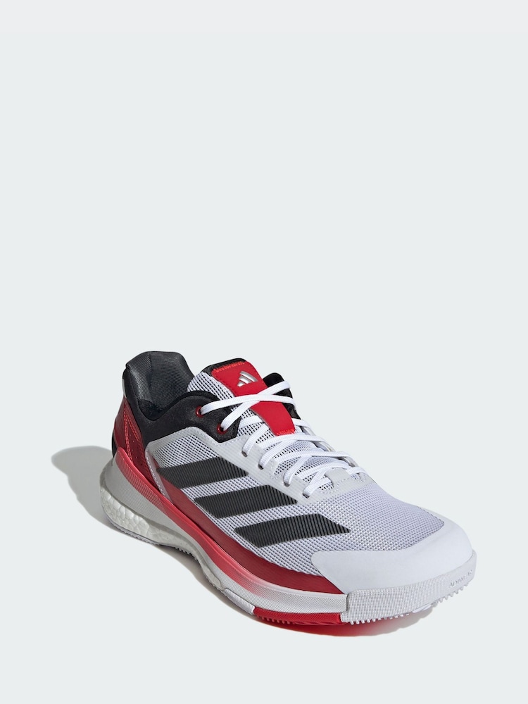 adidas White Crazyquick Boost Padel Shoes - Image 1 of 4