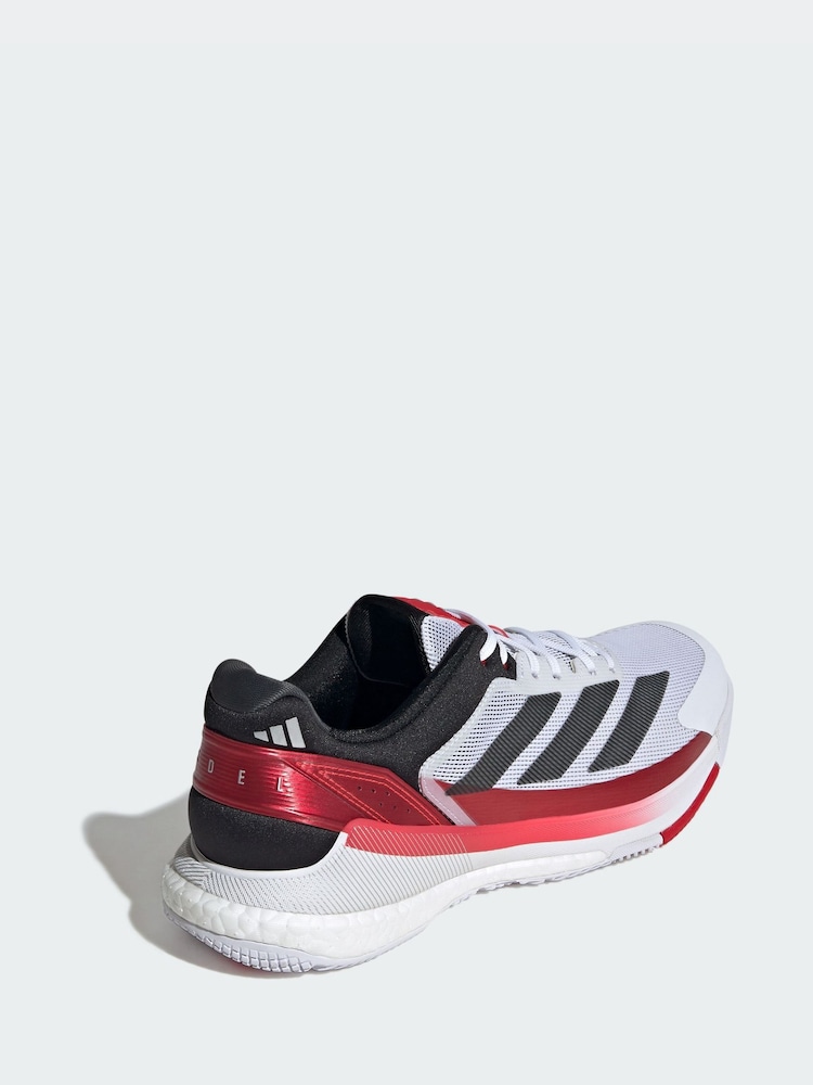 adidas White Crazyquick Boost Padel Shoes - Image 2 of 4