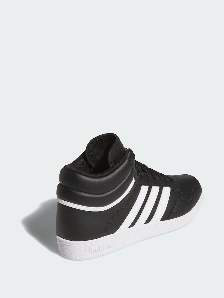adidas Black Hoops 4.0 Mid Shoes - Image 2 of 4