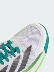 adidas White Crazyquick Boost Padel Shoes - Image 3 of 4