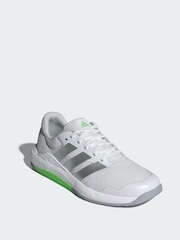 adidas White Dropset Base Trainers - Image 1 of 4