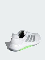 adidas White Dropset Base Trainers - Image 2 of 4