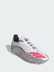 adidas White F50 Messi League Firm/Multi-Ground Boots - Image 1 of 4
