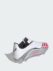 adidas White F50 Messi League Firm/Multi-Ground Boots - Image 2 of 4