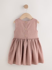 Chocolate Brown Gingham Corsage Dress (3mths-8yrs) - Image 5 of 7