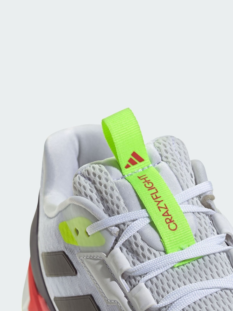 adidas White Crazyflight 6 Indoor Shoes - Image 4 of 4