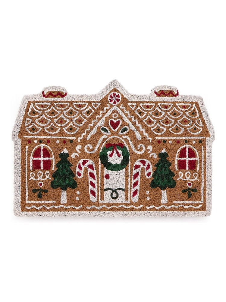My Mat Natural Gingerbread Cottage Coir Doormat - Image 2 of 3