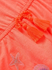 Monsoon Orange Sea Life Embroidered Jersey Playsuit - Image 3 of 3