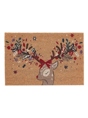 My Mat Natural Colourful Deer Coir Doormat - Image 2 of 4