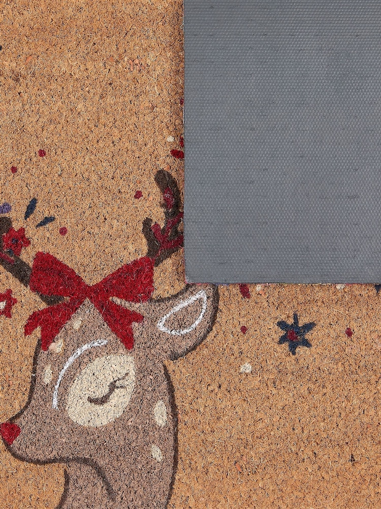 My Mat Natural Colourful Deer Coir Doormat - Image 4 of 4