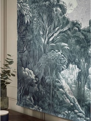 Monochrome Extra Large Woven Forest Tapestry Fabric Wall Hanging - Image 3 of 5