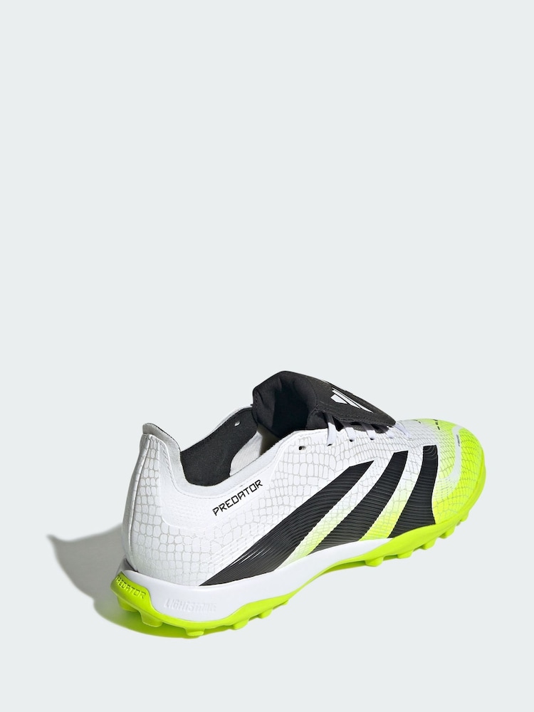 adidas White Predator League Fold-Over Tongue Turf Boots - Image 2 of 4