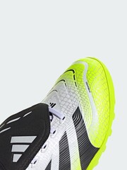 adidas White Predator League Fold-Over Tongue Turf Boots - Image 3 of 4