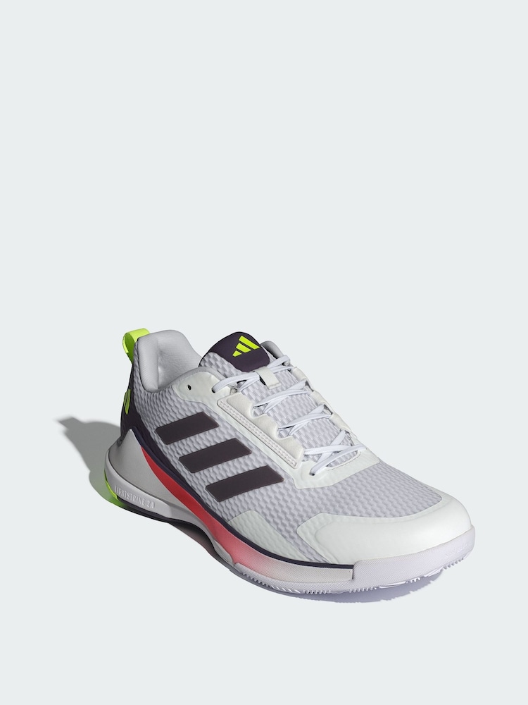 adidas White Novaflight 2 Indoor Shoes - Image 1 of 4