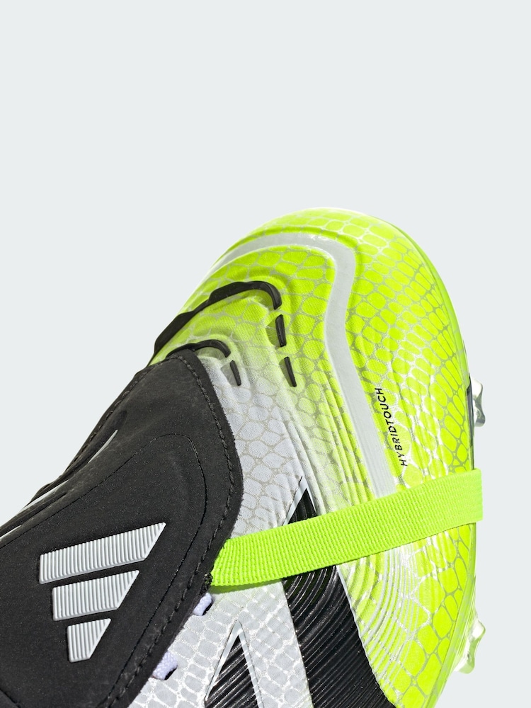 adidas White Predator Pro Fold-Over Tongue Firm Ground Boots - Image 4 of 4