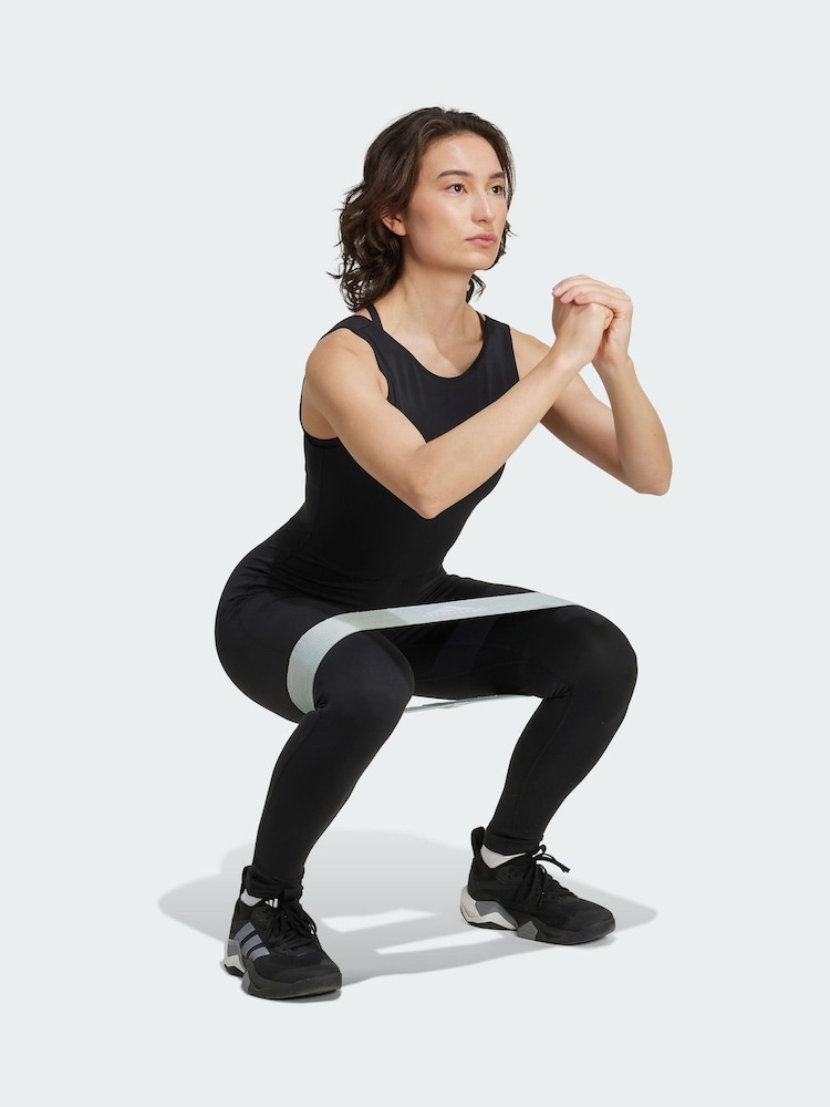 adidas Black Yoga Motion Bodysuit - Image 1 of 1 adidas Black Yoga Motion Bodysuit - Image 1 of 1