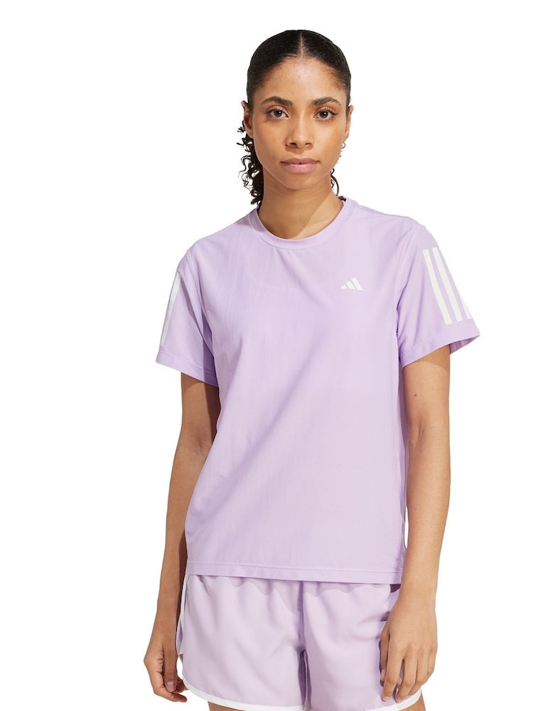 adidas Purple Own The Run T-Shirt - Image 1 of 5