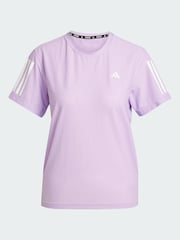 adidas Purple Own The Run T-Shirt - Image 5 of 5