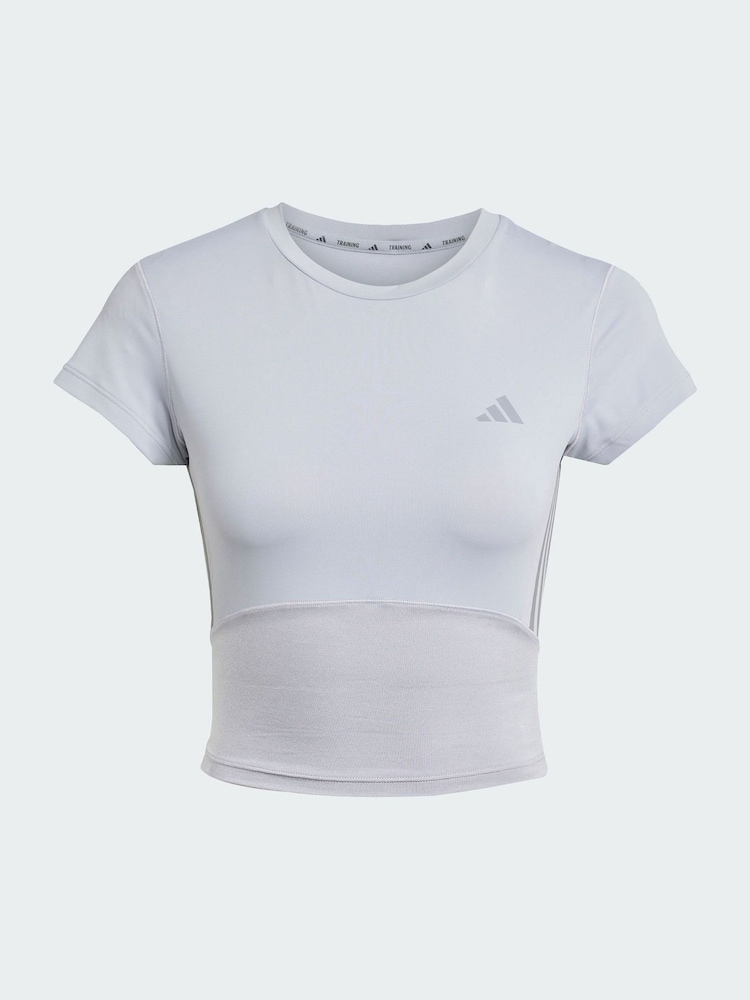adidas Grey Hyperglam Shine Baby T-Shirt - Image 1 of 4 adidas Grey Hyperglam Shine Baby T-Shirt - Image 1 of 4