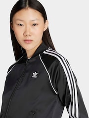 adidas Originals Black SST Adicolor Satin Track Top - Image 4 of 6