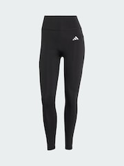 adidas Black Optime Essentials No Front Rise Seam 7/8 Leggings - Image 5 of 5