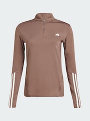 adidas Brown Hyperglam Training Quarter-Zip Track Top - Image 5 of 5
