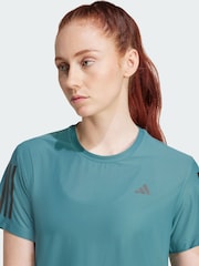 adidas Green Own The Run T-Shirt - Image 5 of 6