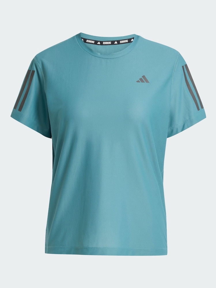 adidas Green Own The Run T-Shirt - Image 6 of 6