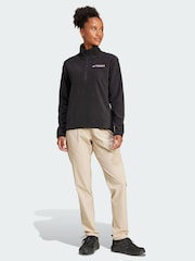 adidas Terrex Black Multi Essentials 1/2 Zip Fleece Jacket - Image 1 of 5