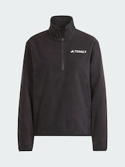 adidas Terrex Black Multi Essentials 1/2 Zip Fleece Jacket - Image 5 of 5